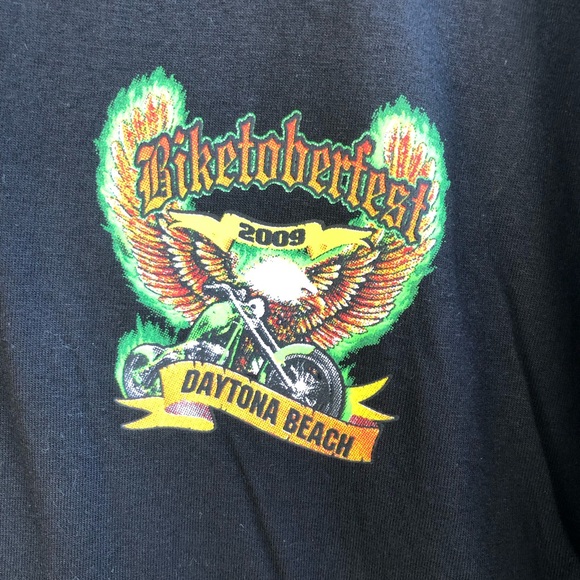 American Biker Image “Biketoberfest 2009” Tee- Shirt 2XL - Picture 3 of 6